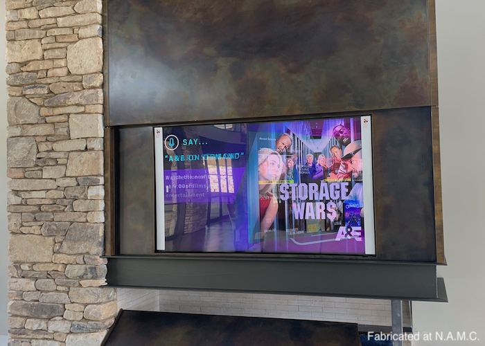TV Fireplace Open