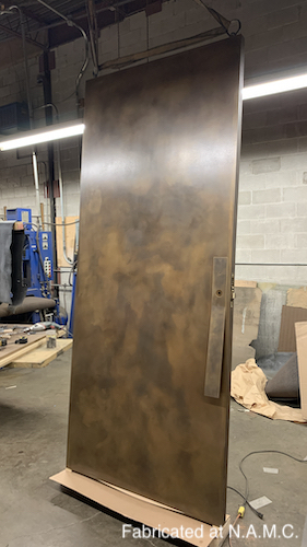 Large Brass Cladded Door